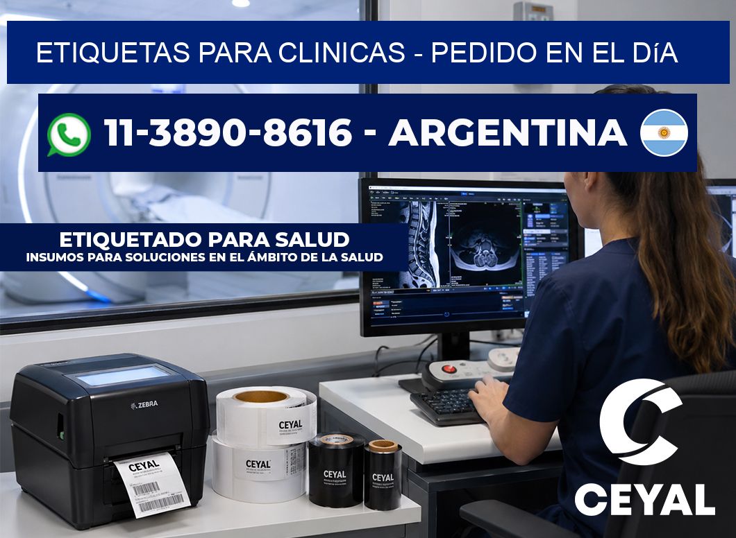 ETIQUETAS PARA CLINICAS – Pedido en el día