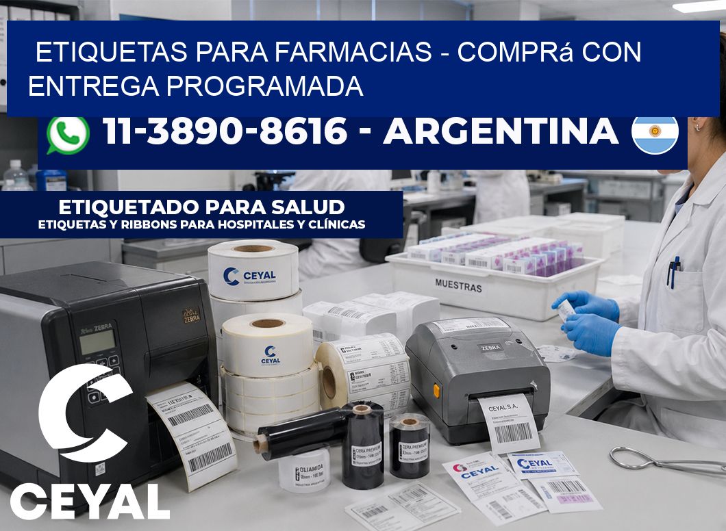ETIQUETAS PARA FARMACIAS - Comprá con entrega programada