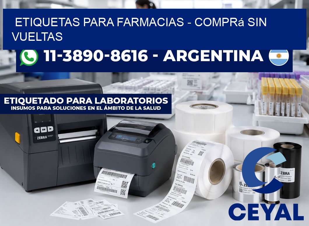 ETIQUETAS PARA FARMACIAS - Comprá sin vueltas