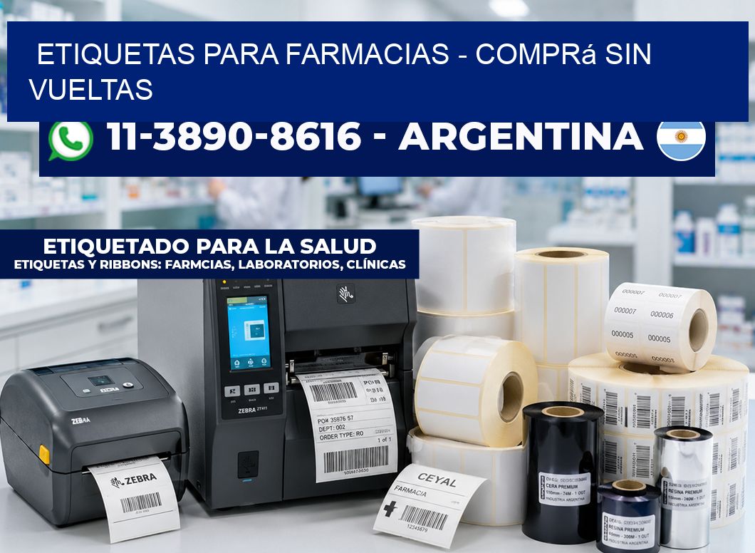 ETIQUETAS PARA FARMACIAS – Comprá sin vueltas