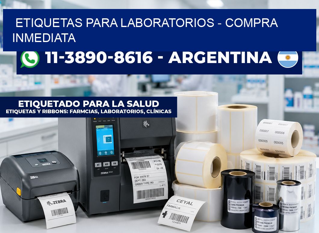 ETIQUETAS PARA LABORATORIOS - Compra inmediata