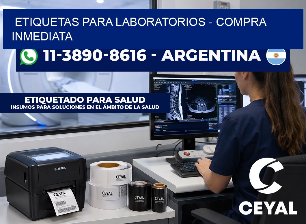 ETIQUETAS PARA LABORATORIOS - Compra inmediata