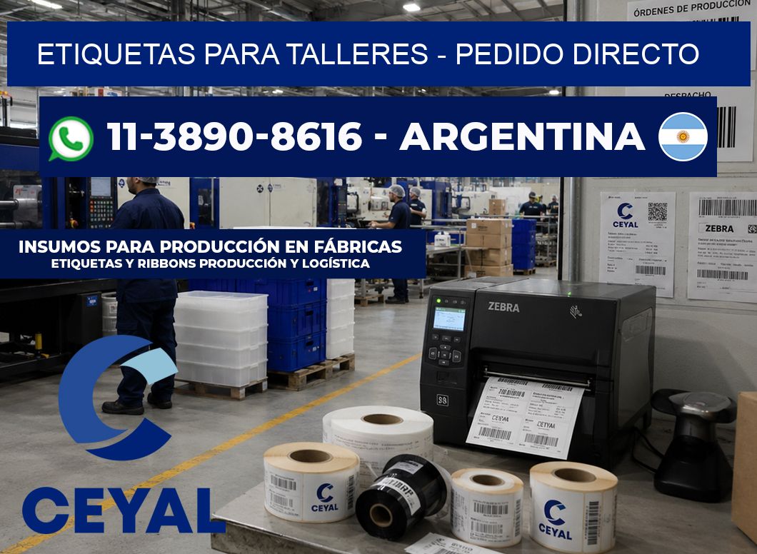 ETIQUETAS PARA TALLERES – Pedido directo