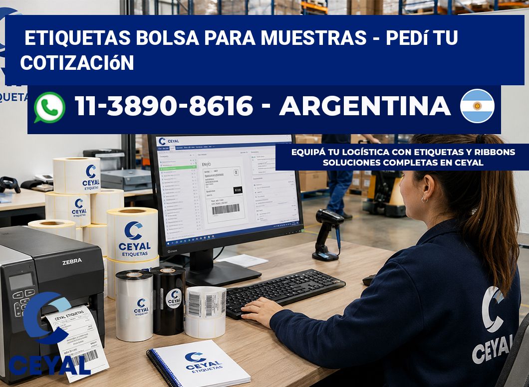 Etiquetas Bolsa para muestras – Pedí tu cotización