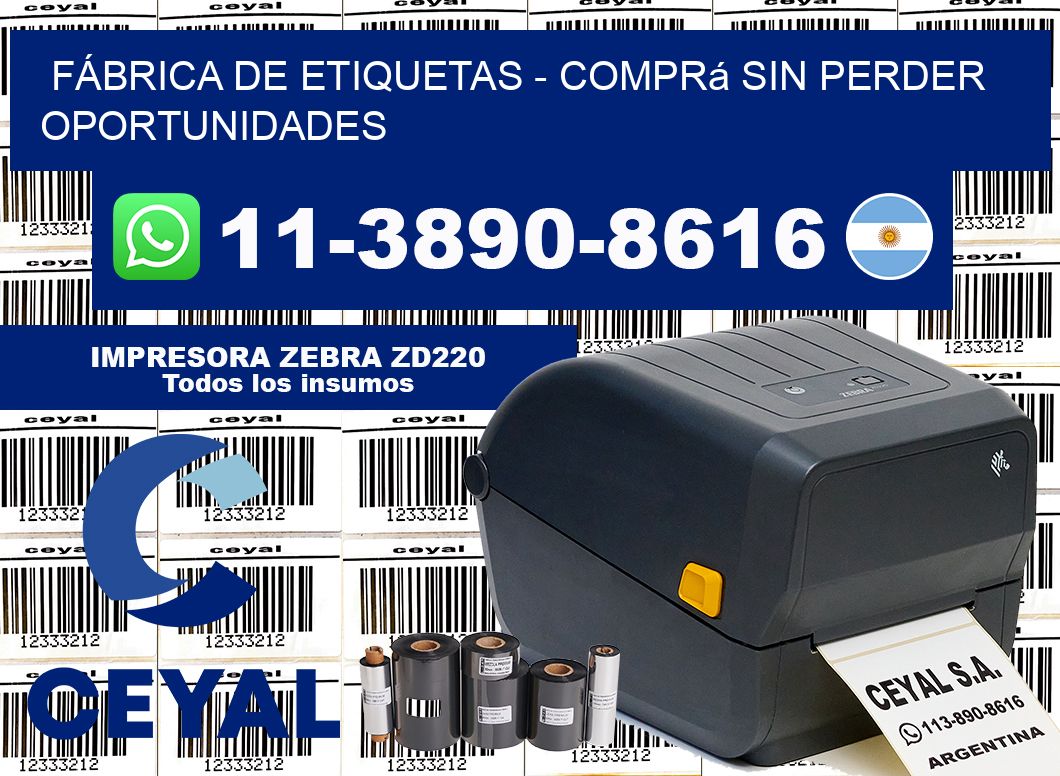 FÁBRICA DE ETIQUETAS - Comprá sin perder oportunidades