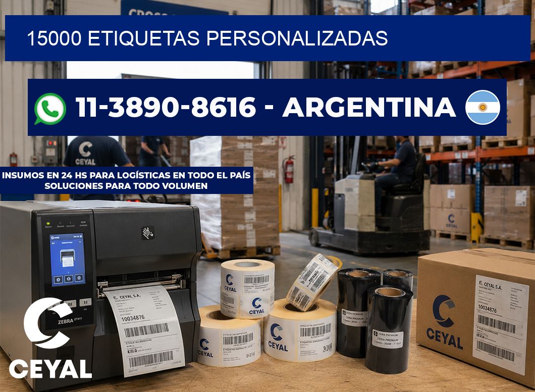 15000 ETIQUETAS PERSONALIZADAS