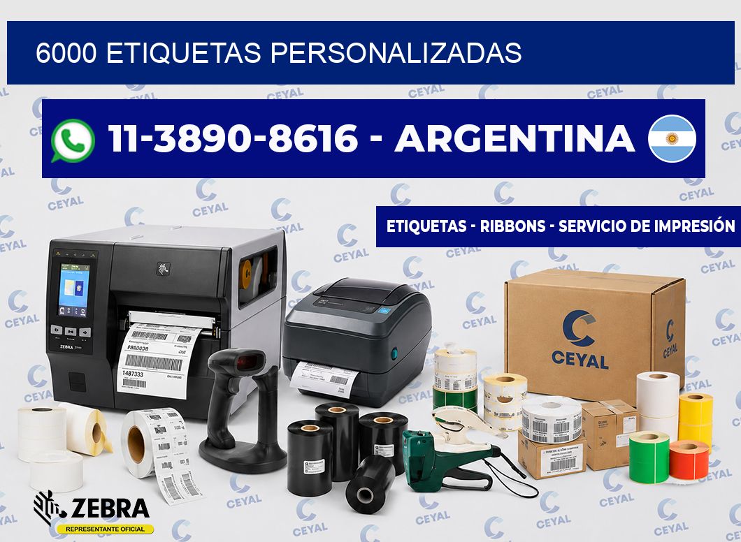 6000 ETIQUETAS PERSONALIZADAS