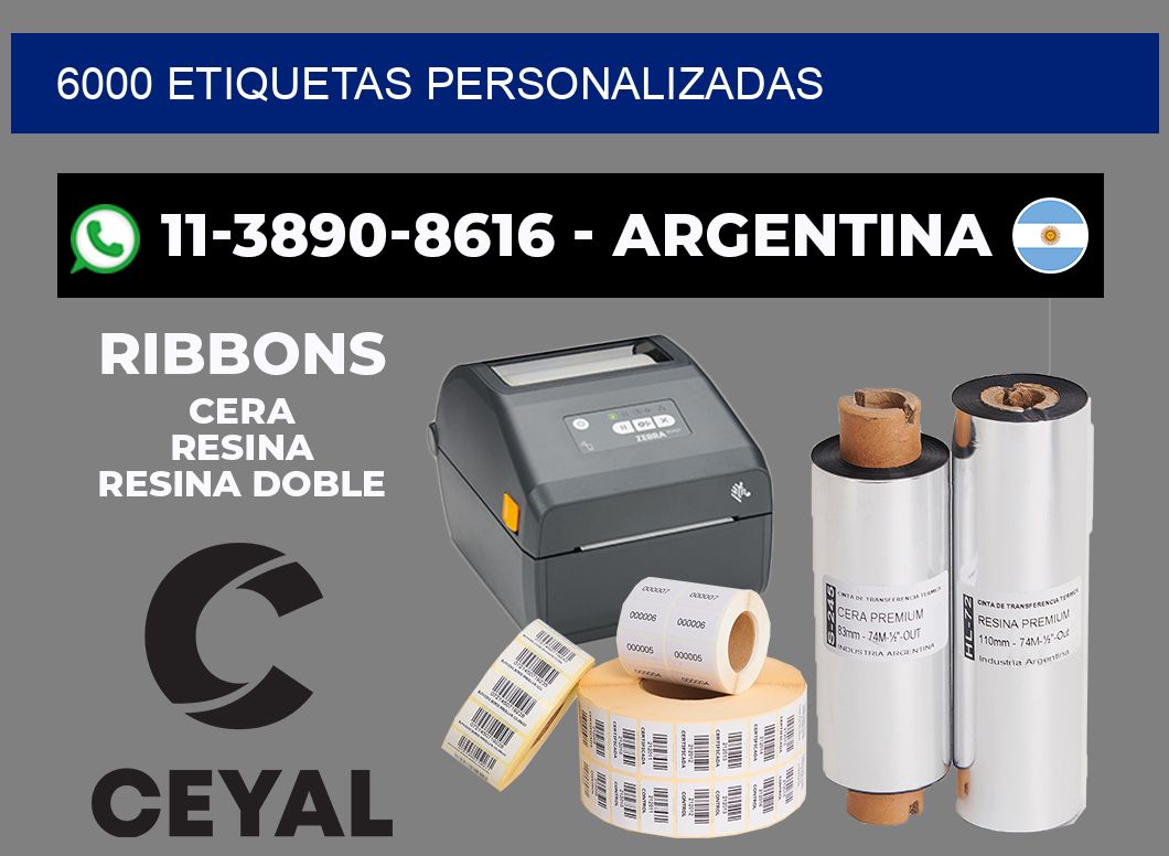 6000 ETIQUETAS PERSONALIZADAS