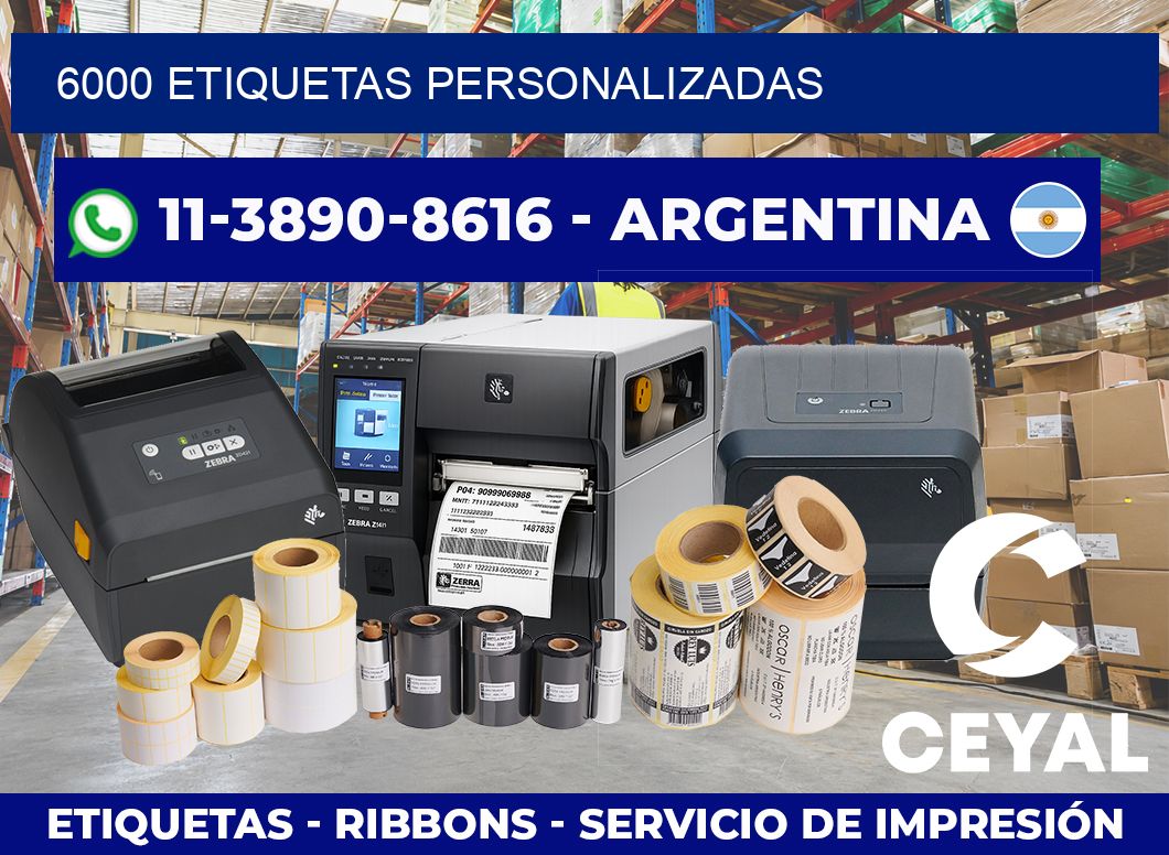 6000 ETIQUETAS PERSONALIZADAS