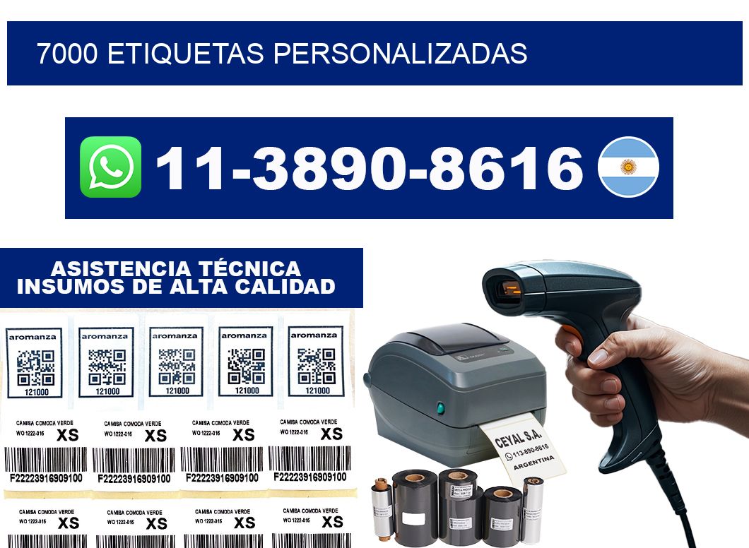 7000 ETIQUETAS PERSONALIZADAS