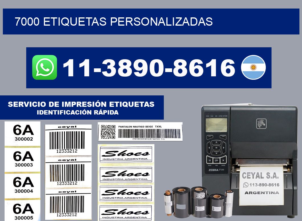 7000 ETIQUETAS PERSONALIZADAS