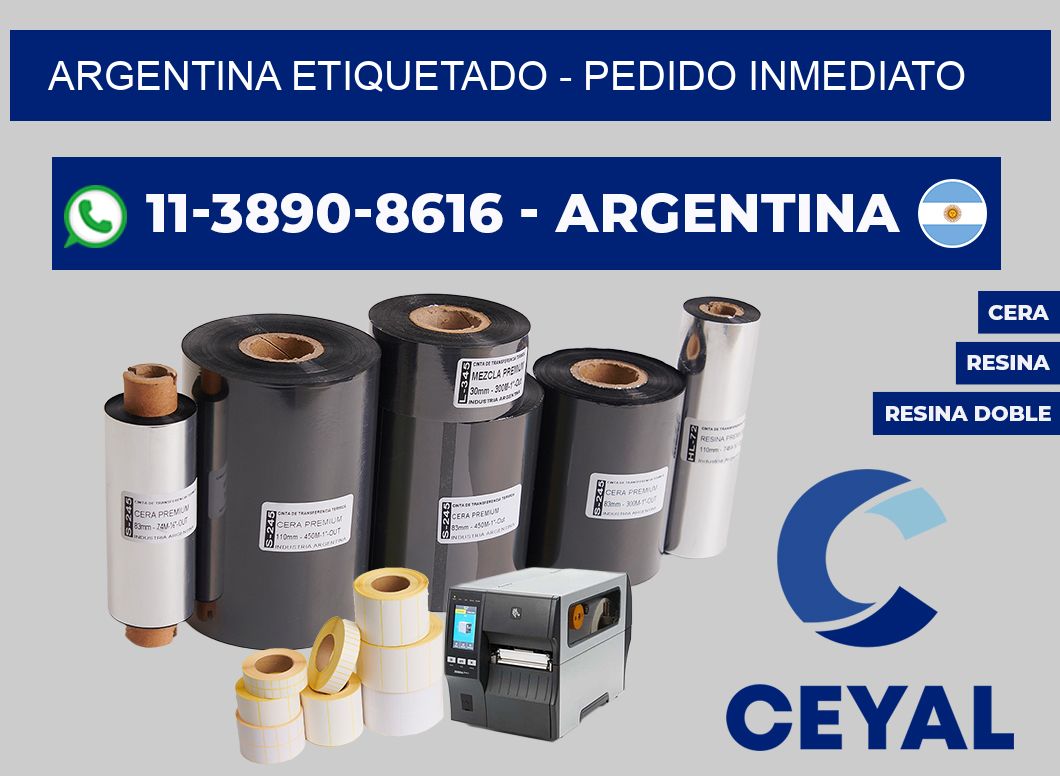 ARGENTINA ETIQUETADO - Pedido inmediato