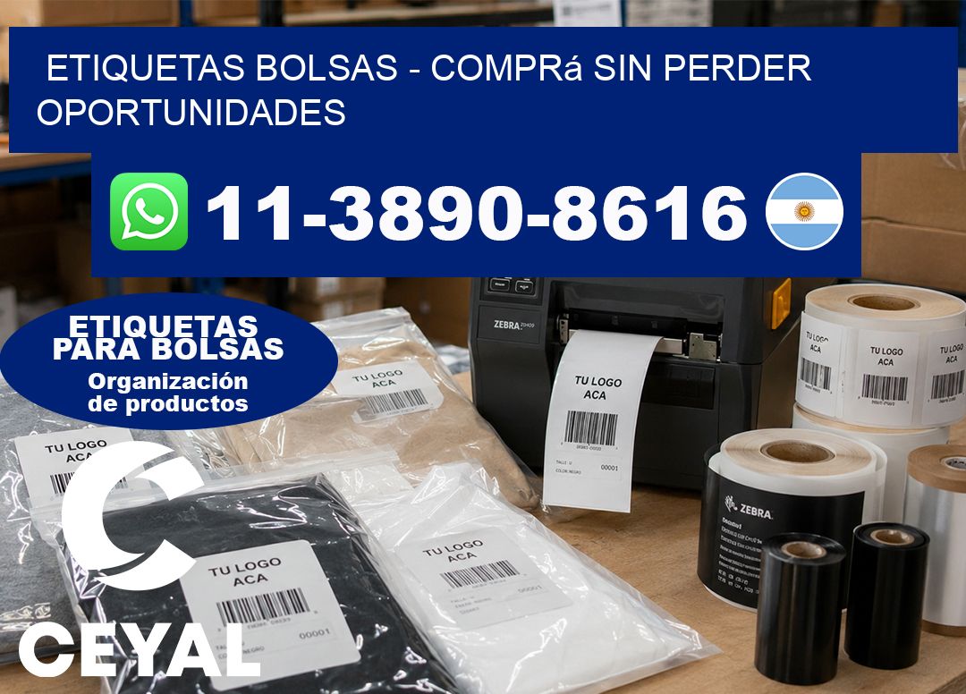 ETIQUETAS BOLSAS – Comprá sin perder oportunidades