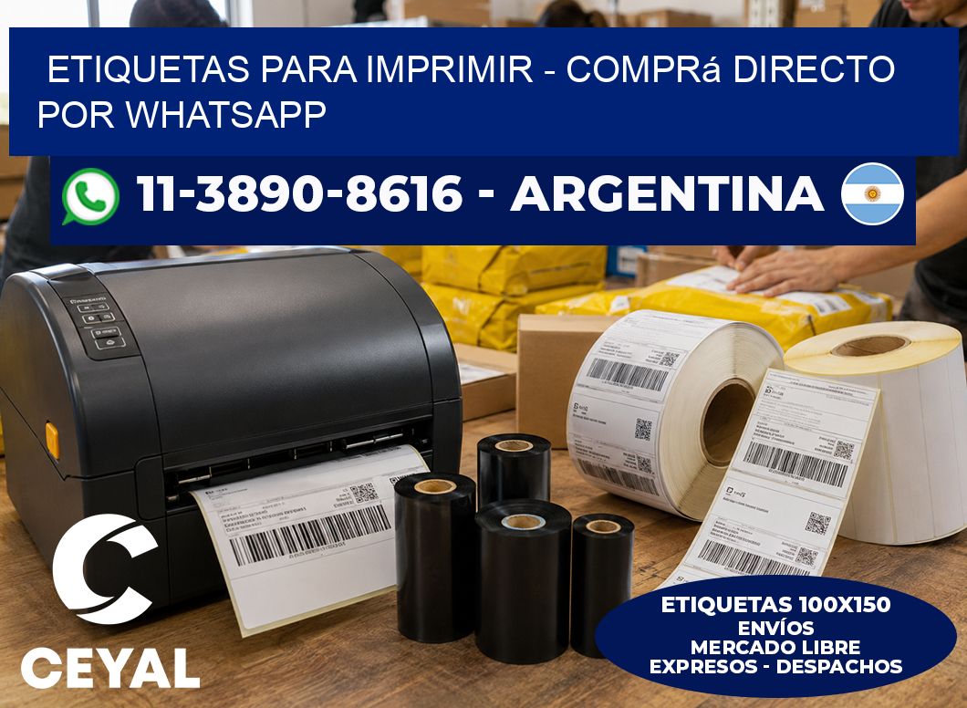 ETIQUETAS PARA IMPRIMIR – Comprá directo por WhatsApp