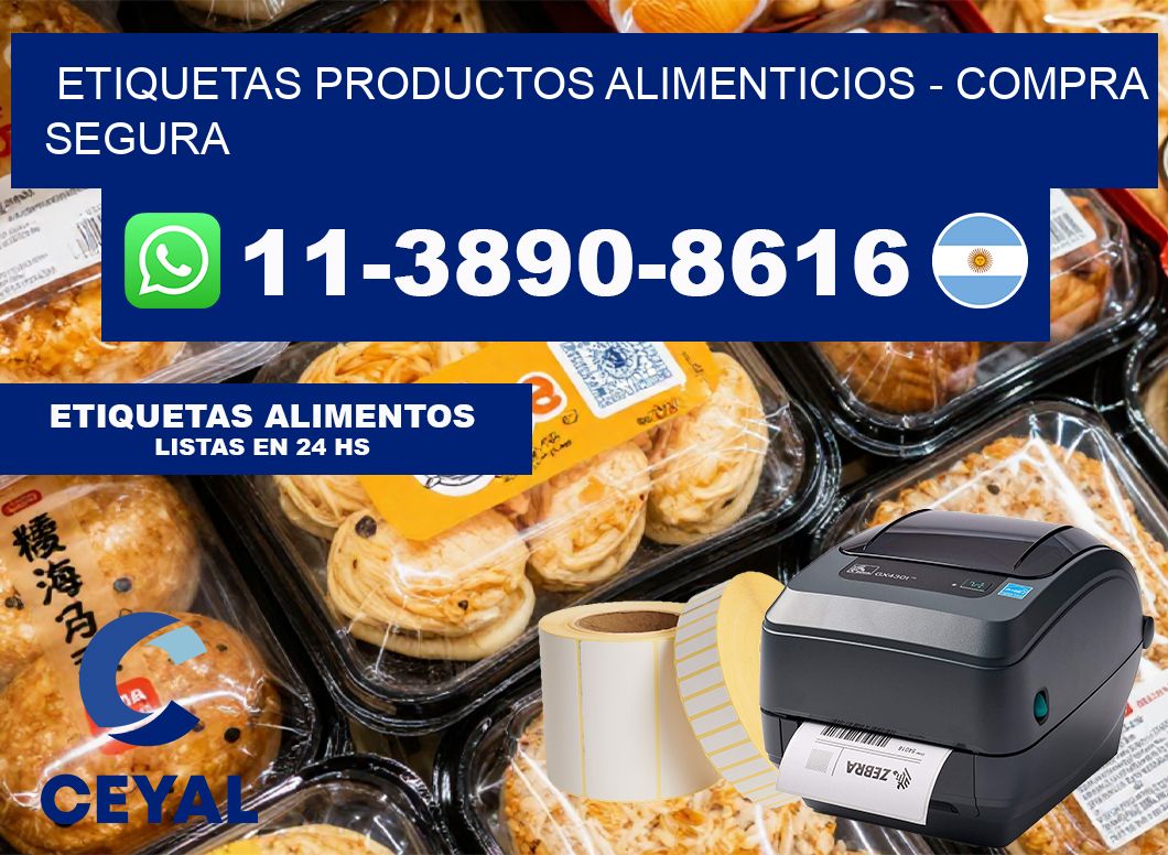 ETIQUETAS PRODUCTOS ALIMENTICIOS – Compra segura