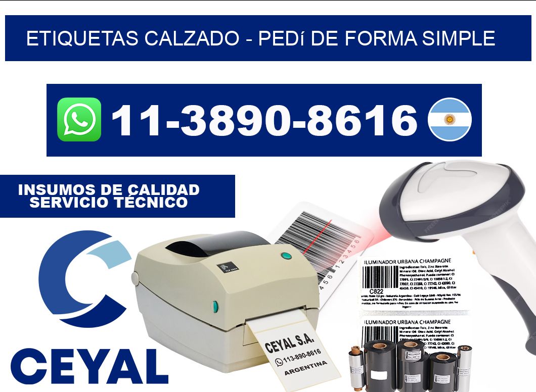 Etiquetas Calzado - Pedí de forma simple