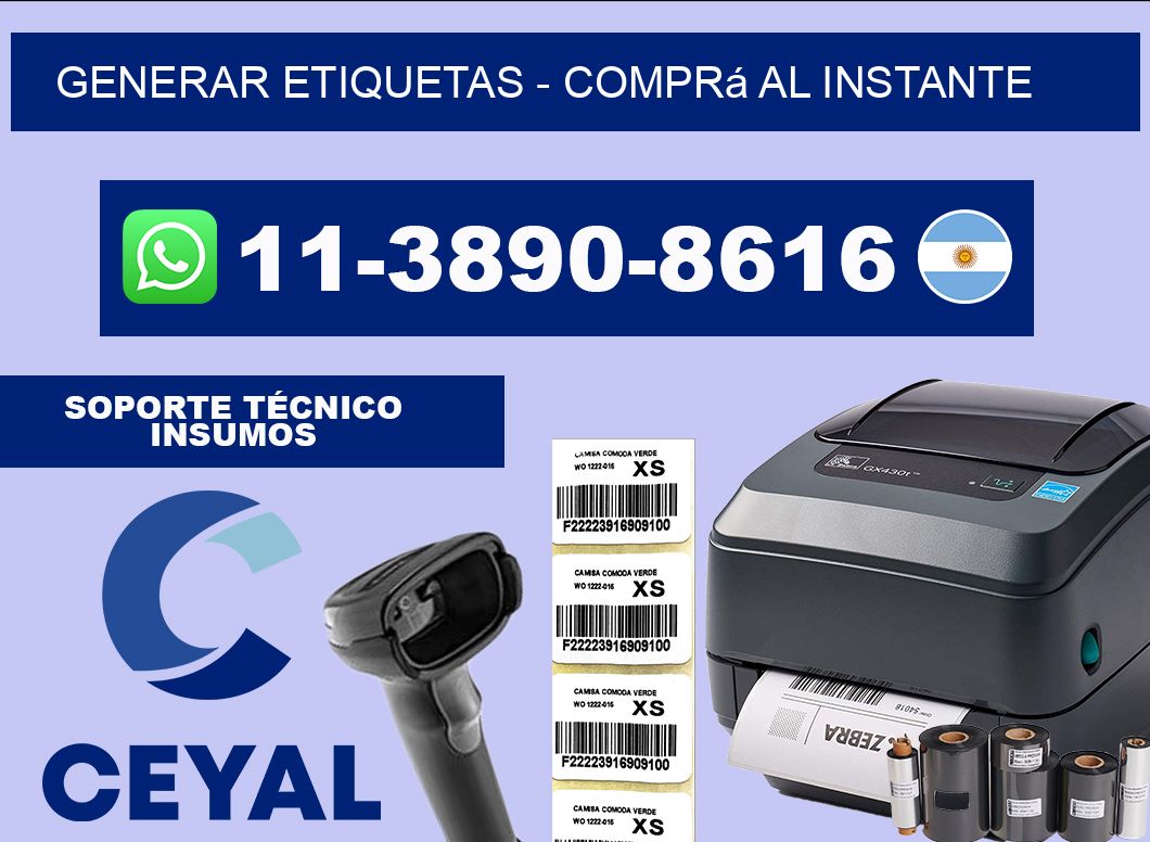 GENERAR ETIQUETAS - Comprá al instante