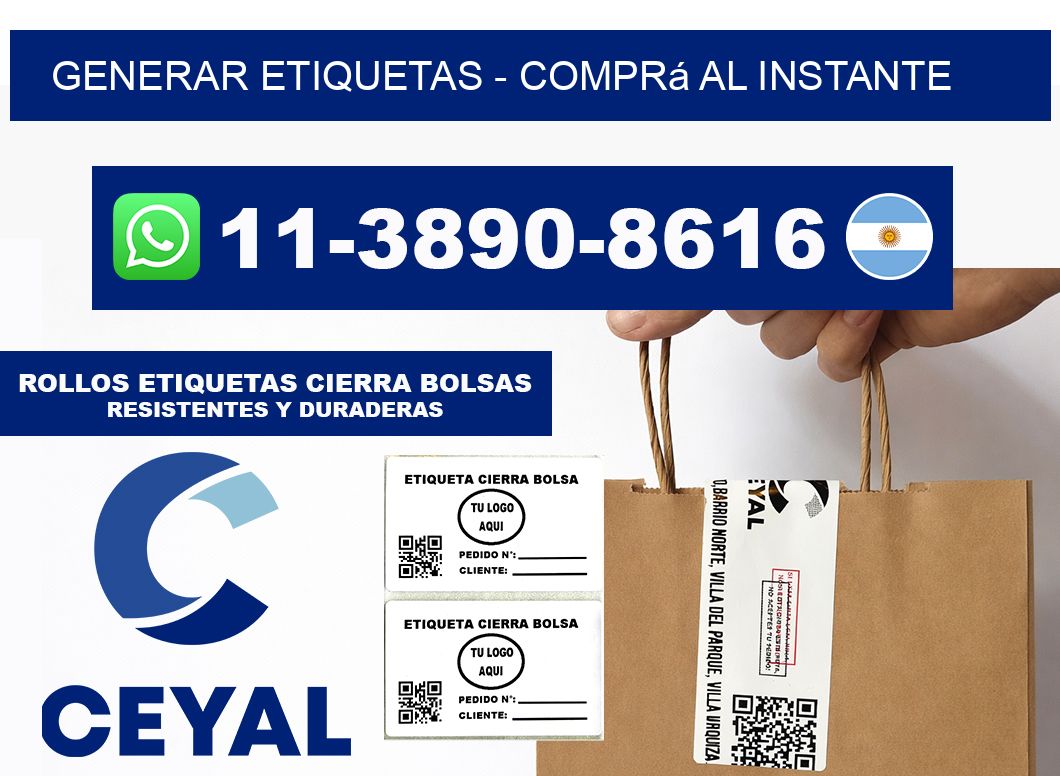 GENERAR ETIQUETAS - Comprá al instante