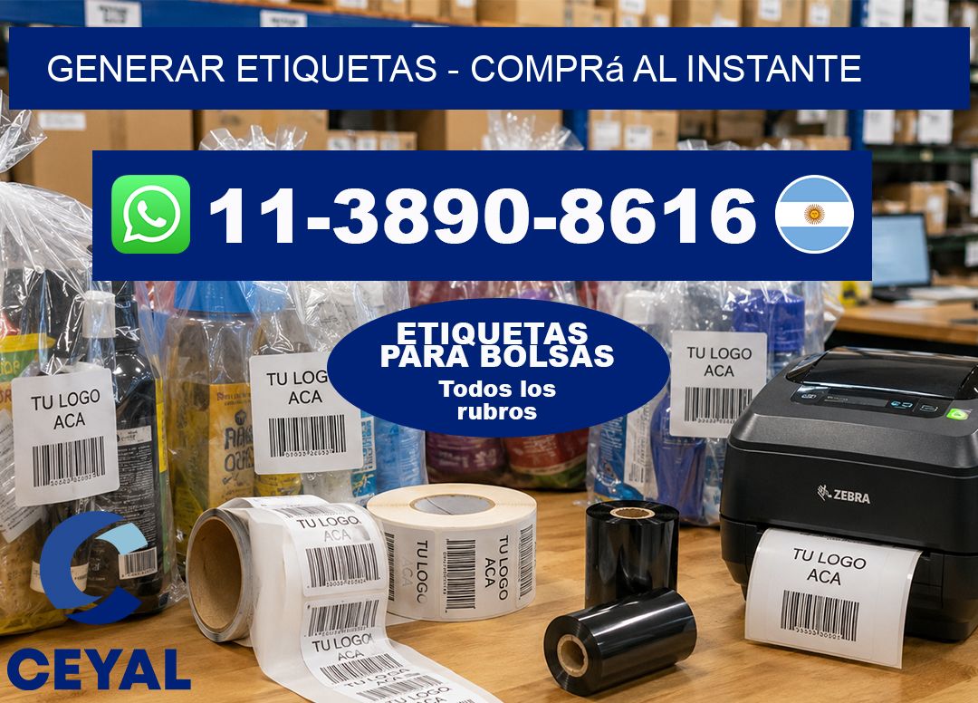 GENERAR ETIQUETAS – Comprá al instante