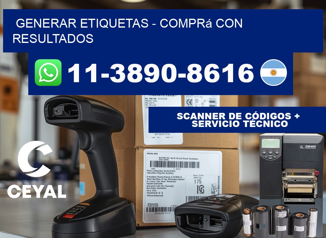 GENERAR ETIQUETAS - Comprá con resultados