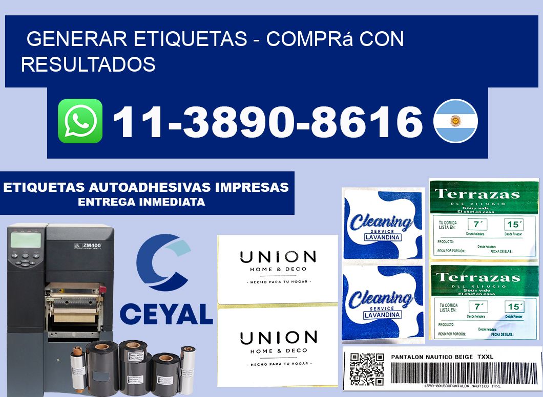 GENERAR ETIQUETAS - Comprá con resultados