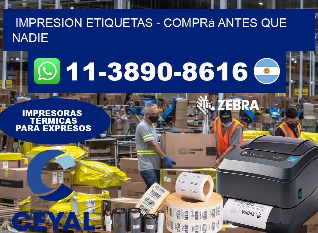 IMPRESION ETIQUETAS - Comprá antes que nadie