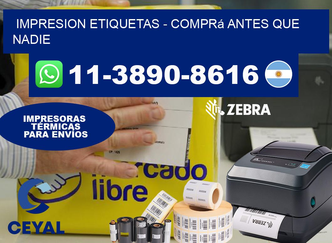 IMPRESION ETIQUETAS – Comprá antes que nadie
