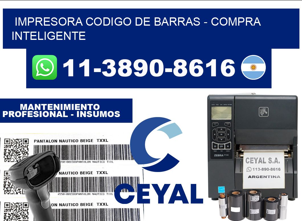 IMPRESORA CODIGO DE BARRAS - Compra inteligente