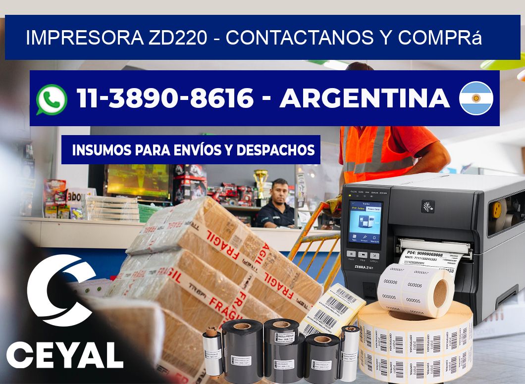 IMPRESORA ZD220 – Contactanos y comprá