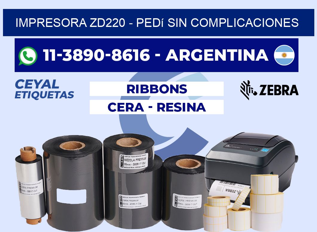 IMPRESORA ZD220 - Pedí sin complicaciones