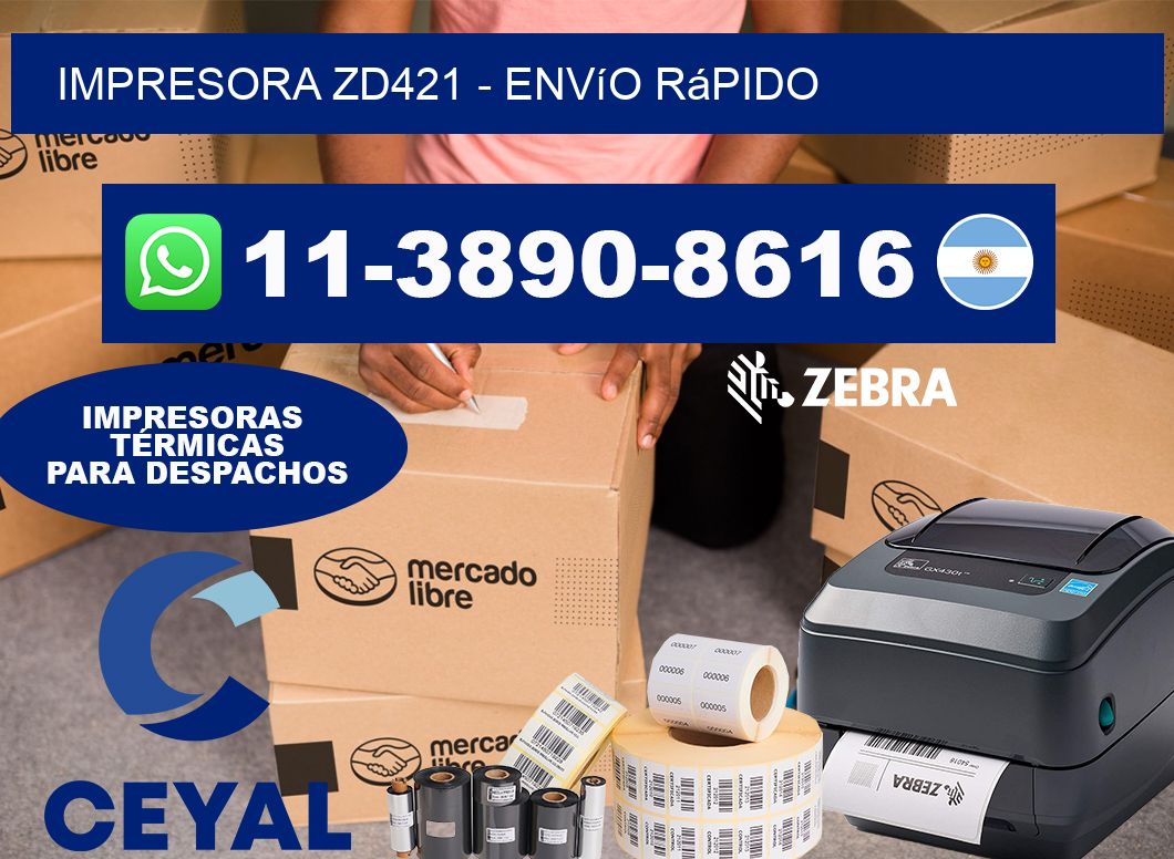 IMPRESORA ZD421 – Envío rápido