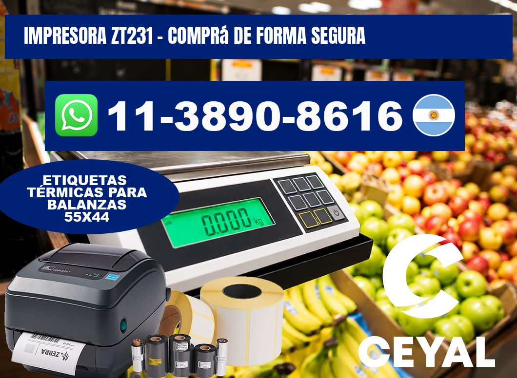 IMPRESORA ZT231 - Comprá de forma segura