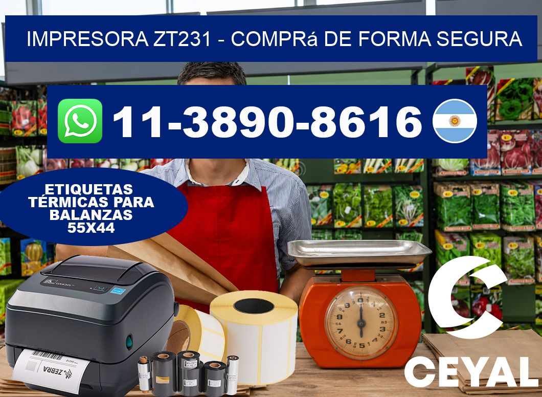IMPRESORA ZT231 - Comprá de forma segura