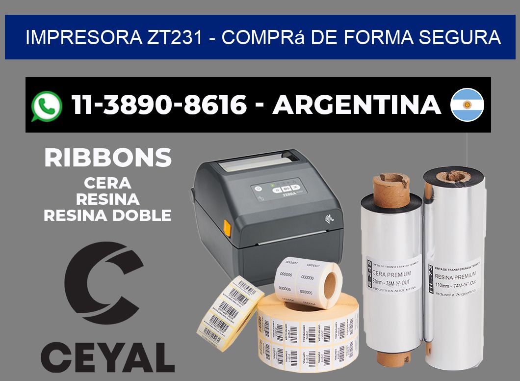 IMPRESORA ZT231 - Comprá de forma segura
