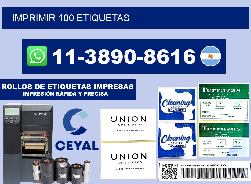 IMPRIMIR 100 ETIQUETAS