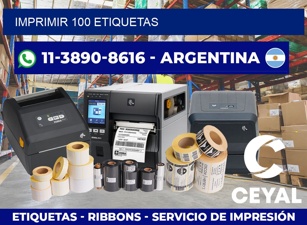 IMPRIMIR 100 ETIQUETAS