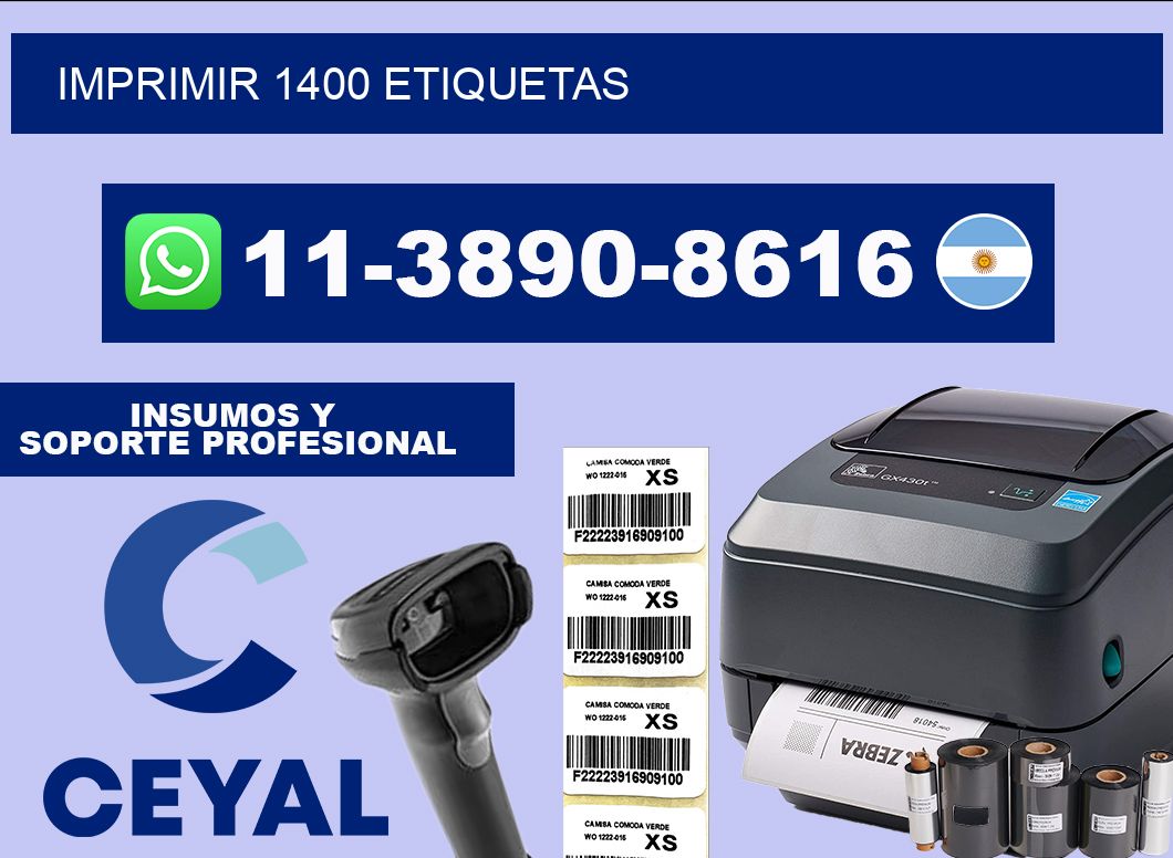 IMPRIMIR 1400 ETIQUETAS