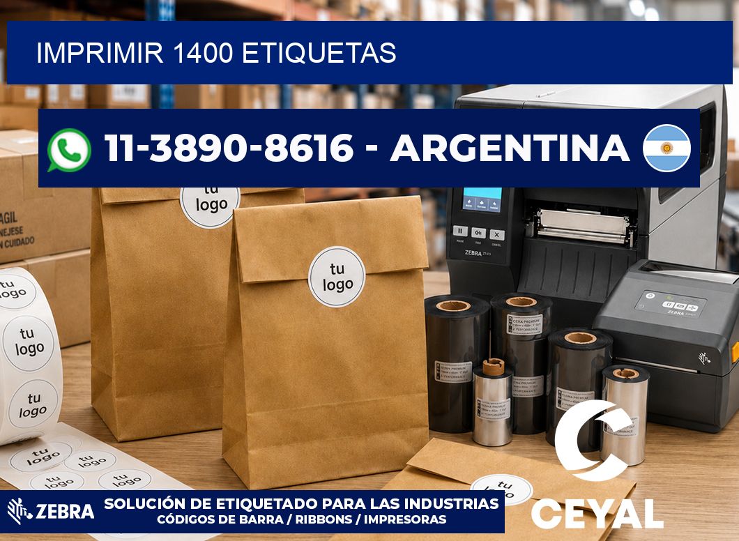 IMPRIMIR 1400 ETIQUETAS