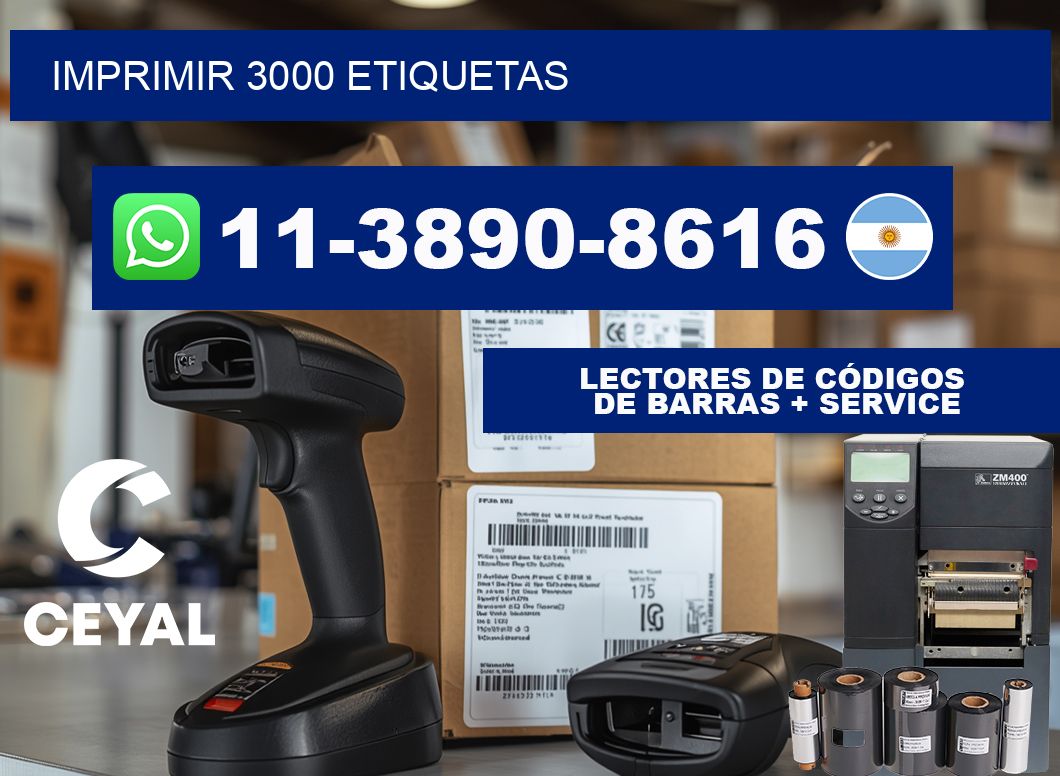 IMPRIMIR 3000 ETIQUETAS