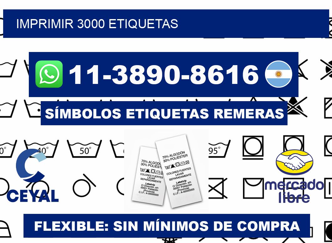 IMPRIMIR 3000 ETIQUETAS