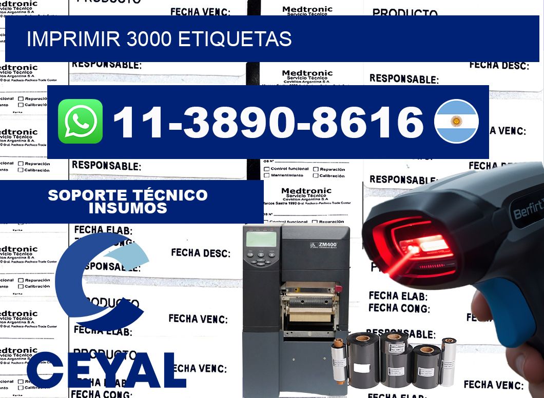 IMPRIMIR 3000 ETIQUETAS