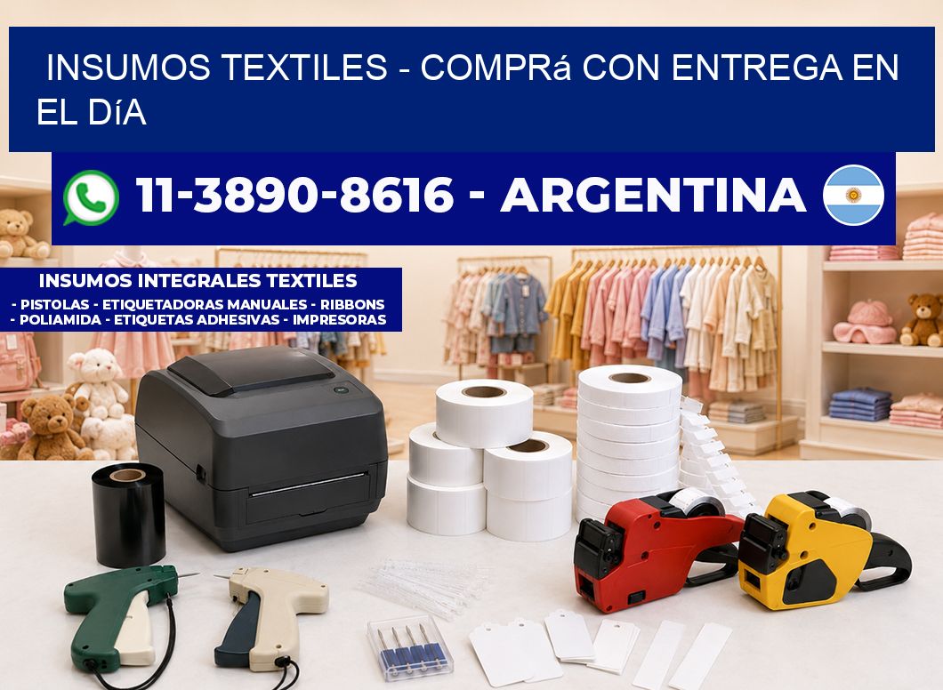 INSUMOS TEXTILES - Comprá con entrega en el día