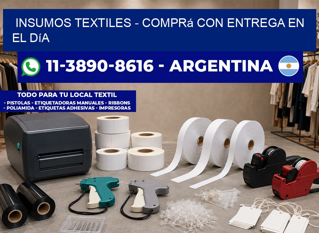INSUMOS TEXTILES - Comprá con entrega en el día