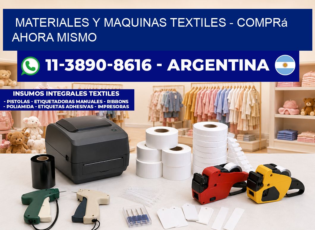 MATERIALES Y MAQUINAS TEXTILES - Comprá ahora mismo
