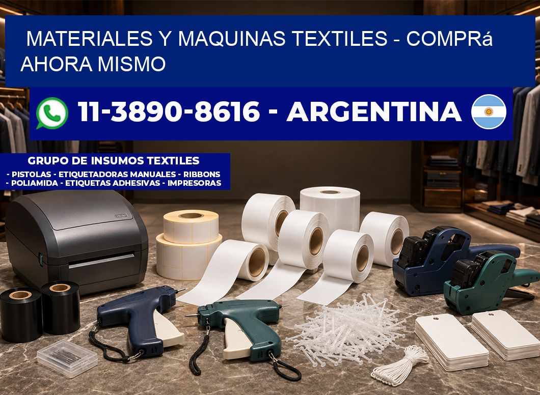 MATERIALES Y MAQUINAS TEXTILES - Comprá ahora mismo