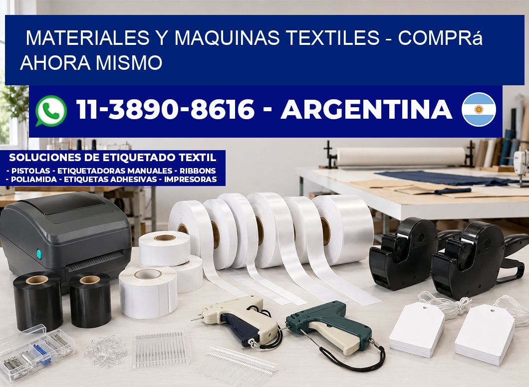 MATERIALES Y MAQUINAS TEXTILES - Comprá ahora mismo