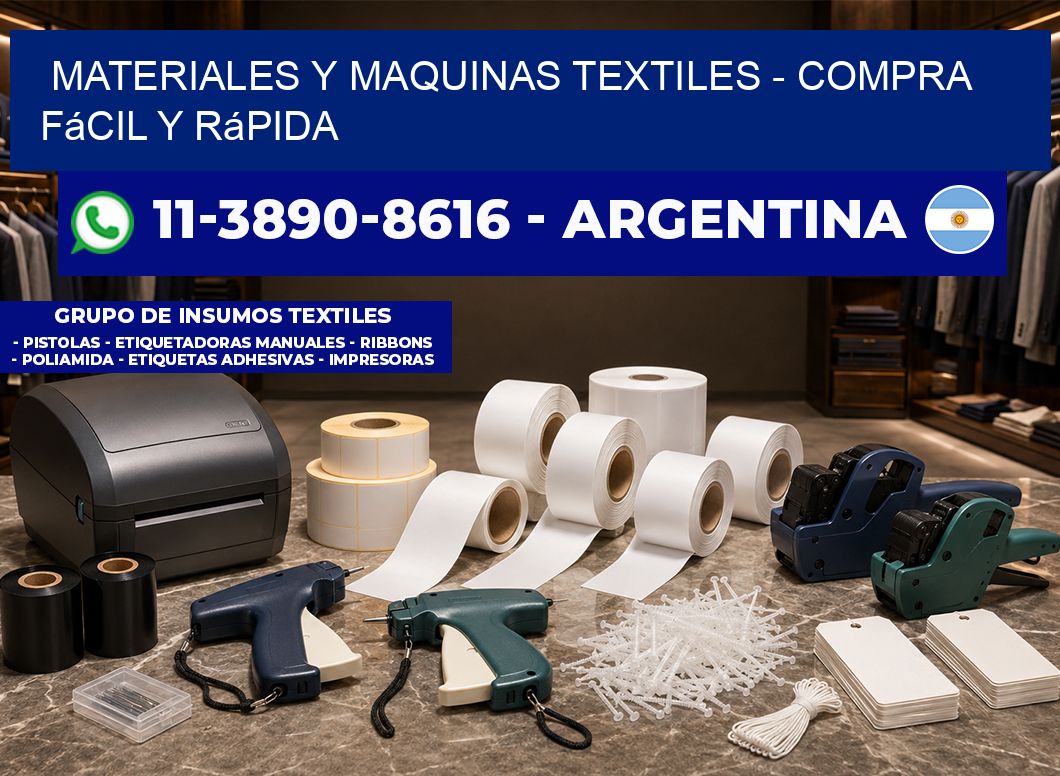 MATERIALES Y MAQUINAS TEXTILES - Compra fácil y rápida