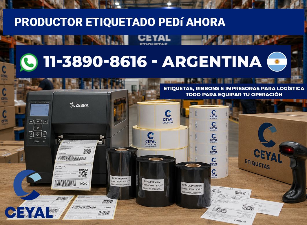 PRODUCTOR ETIQUETADO Pedí ahora