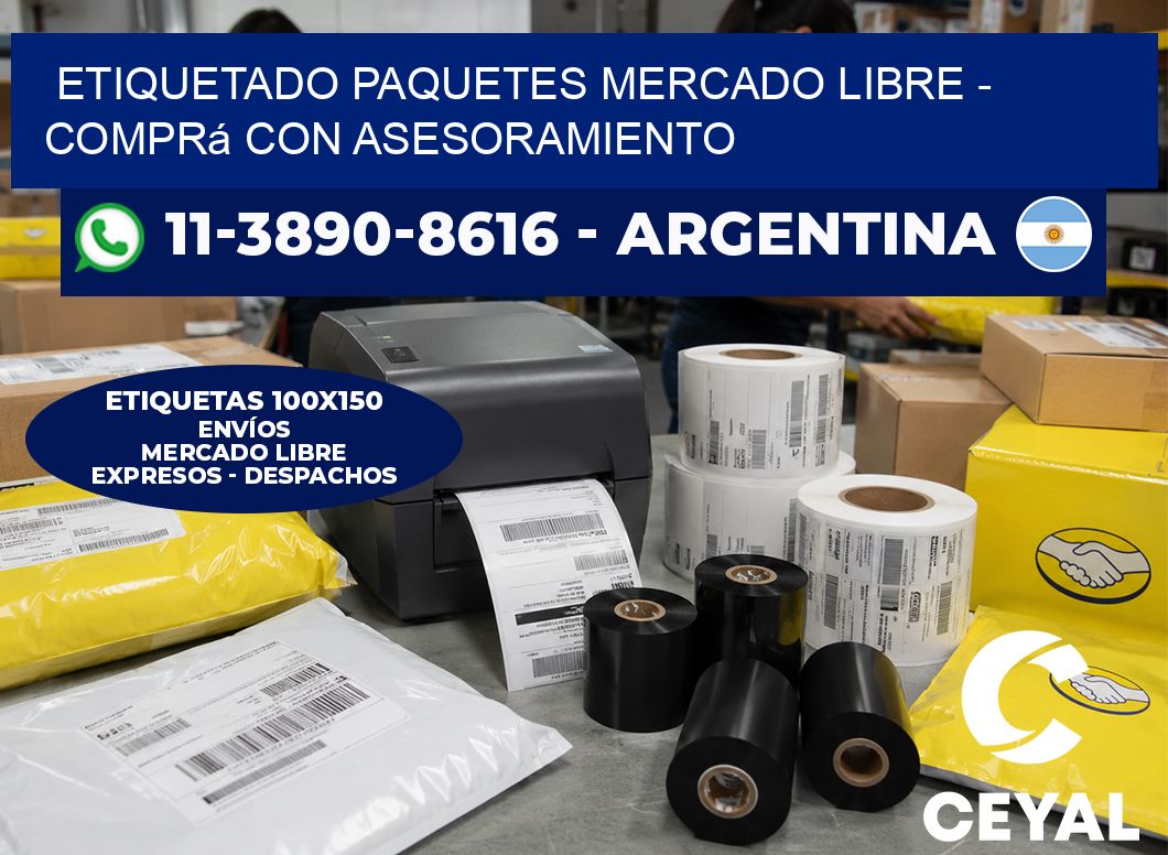 etiquetado paquetes mercado libre – Comprá con asesoramiento
