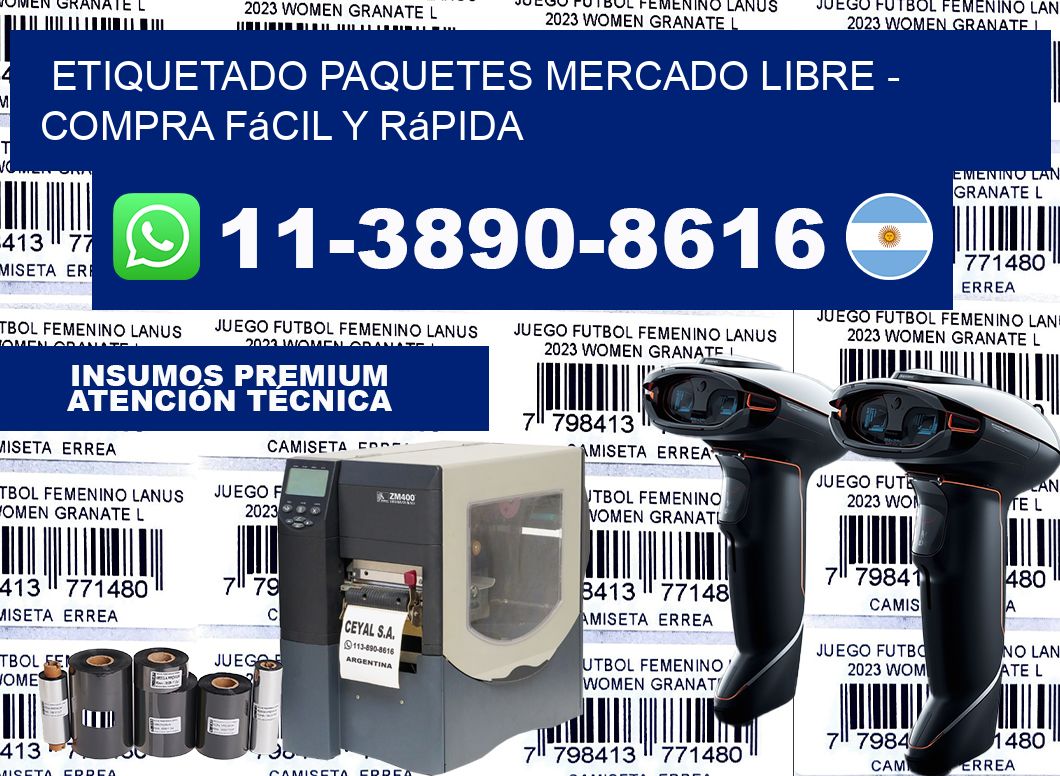 etiquetado paquetes mercado libre - Compra fácil y rápida